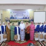 Ibu Ketua Persit KCK Cab XXXVII Dim 0322/Siak Menghadiri Pelantikan DPC IWAPI Kabupaten Siak Periode 2024-2029