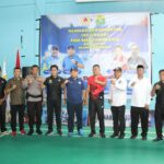 Pembukaan Kejuaraan Kabupaten Bulu Tangkis PBSI Siak 2024 Resmi Digelar Dengan Ditandai Pemukulan Shuttlecock oleh Dandim Siak dan Ketua KONI Siak