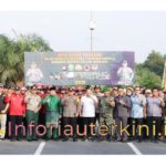 Pasi Log Kodim 0322/Siak Hadiri Rapat Koordinasi dan Apel Gelar Pasukan Penanganan Karhutla di Polres Siak