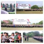 Gelar Apel Akbar Bhabinkamtibmas dan Babinsa se – Kabupaten Siak, Polres Siak dengan Kodim 0322 / Siak Bersinergi dari Lini Terbawah Siap Amankan Pilkada 2024.