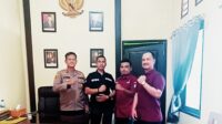 Kapolsek sei Mandau IPDA Andi Azhari S.H sambut baik kedatangan insan pers dalam agenda bersinergi dengan polri 