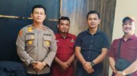 Kapolsek langgam IPTU Alferdo kaban S.H sambut baik awak media dalam agenda Audensi dan silaturahmi. 