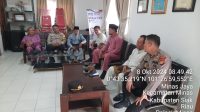 Laksanakan Giat Silaturahmi Kamtibmas,Polsek Minas Sampaikan Pesan Pemilu Damai