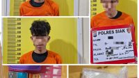 Tim Opsnal Satres Narkoba Polres Siak Amankan Tiga Orang Pria Diduga Pelaku Penyalahgunaan Narkotika.