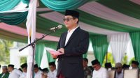 Pasi Ops Kodim 0322/Siak Hadiri Upacara Peringatan Hari Santri Ke-10 di Kabupaten Siak