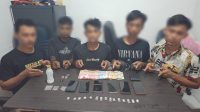 Polsek Pinggir Menjawab Keresahan Masyarakat Tentang Narkoba Dengan Menggulung Bandar Narkoba di Desa Buluh Apo Kec. Pinggir