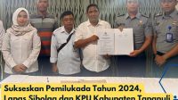 Sukseskan Pemilukada Tahun 2024, Lapas Sibolga dan KPU Kabupaten Tapanuli Tengah Serah Terimakan DPTb