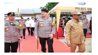 Lakukan Peninjauan dan Pengecekan Pemungutan Suara di Kabupaten Siak, Kapolda Riau Apresiasi Inovasi Kapolres Siak.