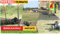 Kodim 0322/Siak Gelar Latihan Menembak Senjata Ringan Semester II untuk Tingkatkan Keterampilan Prajurit