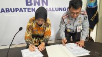 Pelaksanaan Penandatanganan Perjanjian Kerjasama antara Lembaga Pemasyarakatan Narkotika  Kelas IIA Pematangsiantar dan BNNK Simalungun