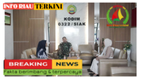 Pegawai Badan Gizi Nasional (BGN) SPPI Audiensi di Kodim 0322/Siak, Siap Sukseskan Program Makanan Sehat Gratis