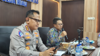 JELANG HARI LIBUR DIRLANTAS POLDA RIAU PIMPIN RAPAT LLAJ 2025