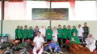 Kodim 0322/Siak Bersama Persit KCK Cabang XXXVII Gelar Bhakti Sosial Donor Darah