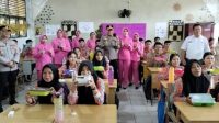 Kapolres Siak Dan Ketua Bhayangkari Cabang Siak Tinjau Program Makan Bergizi Gratis Di Kecamatan Tualang, Dukung Program Pemerintah