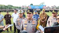 Kapolda Riau Pimpin Apel Gelar Pasukan Operasi Keselamatan Lancang Kuning 2025.
