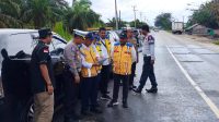 JELANG OPERASI KETUPAT DIRLANTAS POLDA RIAU CEK JALAN LINTAS TIMUR BERSAMA INSTANSI TERKAIT