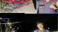 Satlantas Polres Siak dan Warga Selamatkan Pengendara yang Tersesat di Tengah Hutan Sawit