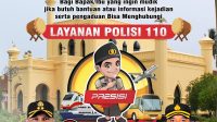 Polsek Kandis Sosialisasikan “Mudik Aman, Keluarga Nyaman” dan Tag Line 110