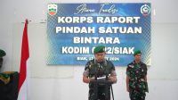 Kodim 0322/Siak Gelar Kops Raport Pindah Satua, Lepas Serka M. Ali Masngud dengan Penuh Kehangatan