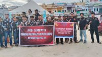 Aksi Simpatik Ormas Kampar Dukung Pengesahan UU TNI