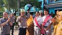 Dirlantas Polda Riau Melakukan Kegiatan Police Goes to School di SMAN 8 Pekanbaru