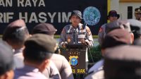 Kapolres Siak Pimpin Apel Gladi Bersih Pengamanan Jambore Karhutla Riau 2025 di Minas