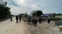 Polres Siak Gelar Patroli di Kampung Tumang Pasca Aksi Unjuk Rasa di PT. SSL, Jaga Situasi Tetap Kondusif