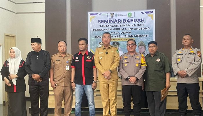 Seminar Daerah di Meranti Bahas Penegakan Hukum dan Masa Depan, Dr. Elvariadi Diangkat Sebagai Penasehat DPD Team Libas