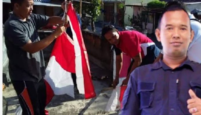 Bangkitkan Semangat Kemerdekaan, Forum RT/RW Meranti Serukan Pengibaran Merah Putih