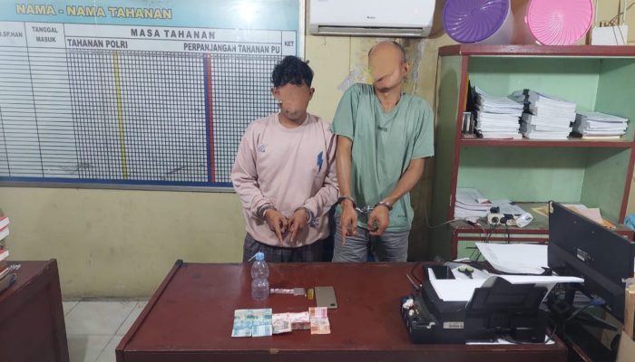 Polsek Kandis Bongkar Peredaran Shabu, Pelaku dan Barang Bukti Diamankan