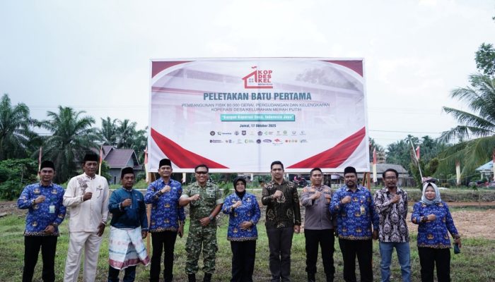 Peletakan Batu Pertama Koperasi Merah Putih di Siak, Wujud Sinergi TNI dan Pemerintah Dorong Ekonomi Kerakyatan