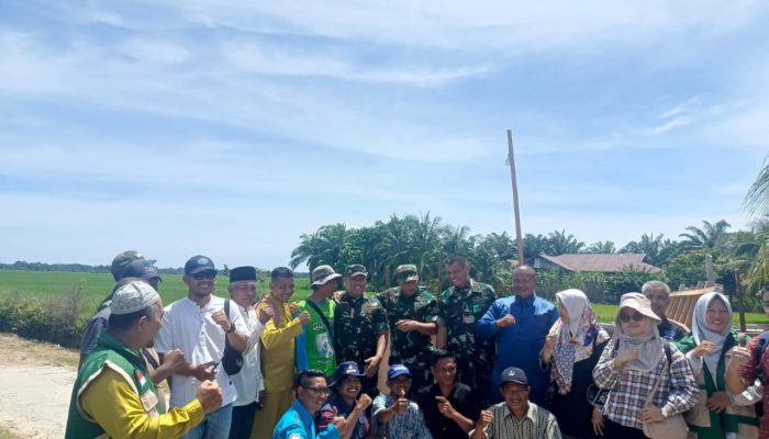 Tim Itjenad dan Kementan Tinjau Optimalisasi Lahan di Kecamatan Sabak Auh, Dandim 0322/Siak Dampingi Langsung di Lapangan
