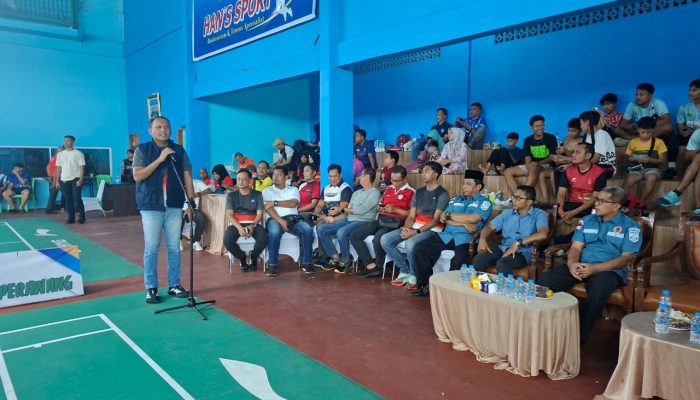 Liga Bulu Tangkis Kapolres Siak 2 Resmi Dibuka, Ratusan Atlet Se-Riau Bertanding di GOR Fantasi