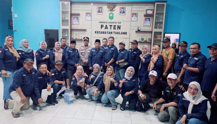 Camat dan Kapolsek Tualang Lepas Relawan Pembawa Bantuan Bencana ke Aceh, Sumut, Sumbar