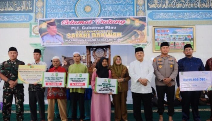 Dandim 0322/Siak Hadiri Safari Ramadhan PLT Gubernur Riau di Kecamatan Tualang