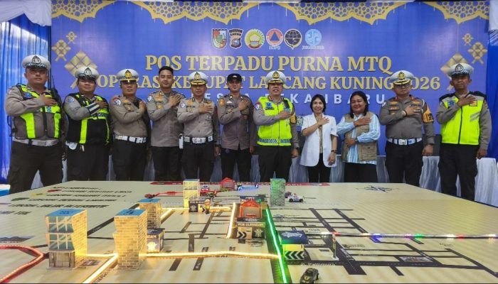 Cek Pos Pam dan Pos Yan di Pekanbaru, Dirlantas Polda Riau Pastikan Kesiapan Pengamanan Mudik Operasi Ketupat Lancang Kuning 2026