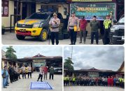 Jelang Lebaran,Polsek Tualang Gelar Apel Kesiapsiagaan Pengamanan Pawai Takbir Idul Fitri 1447 H