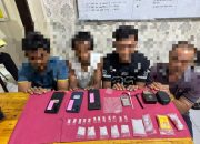 Sat Resnarkoba Polres Siak Bekuk Jaringan Pengedar Narkoba, Empat Orang Diamankan Satu di antaranya Penghulu Kampung di Kabupaten Siak