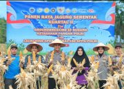 Dukung Swasembada Pangan Nasional, Polres Siak Gelar Panen Raya Jagung Serentak di Lubuk Dalam