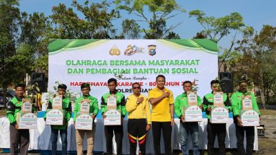 Perkuat Sinergitas, Polres Siak Gelar Olahraga Bersama dan Bakti Sosial Peringati Hari Bhayangkara ke-80