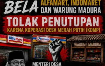 Ormas Madas Nusantara Kritik Mendes Yandri Mau Tutup Alfamart, Indomart dan Warung Madura. Lawan Kebijakan Kapitalis Mendes