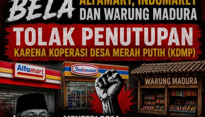 Ormas Madas Nusantara Kritik Mendes Yandri Mau Tutup Alfamart, Indomart dan Warung Madura. Lawan Kebijakan Kapitalis Mendes