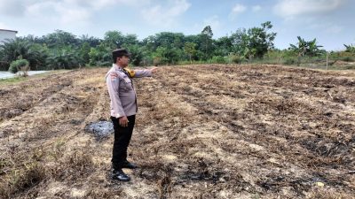 Polsek Tualang Tinjau Pembersihan Lahan dan Pembangunan Tangki Air di Lokasi Ketahanan Pangan