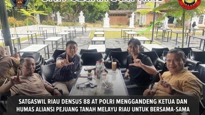 Sinergi Pencegahan Dini: Satgaswil Riau Densus 88 AT Polri Bersama Aliansi Pejuang Tanah Melayu Riau Perkuat Komitmen Menjaga Persatuan Bangsa