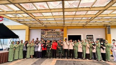 Sambut HUT ke-1 Kodam XIX/Tuanku Tambusai dan HUT ke-1 Brigif TP 89/GGBrigif TP 89/GG Gelar Bhakti Kesehatan lewat Donor darah