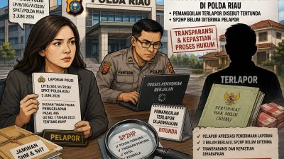 Kasus Dugaan Penggelapan SHM di Polda Riau, Pemanggilan Terlapor Disebut Tertunda, SP2HP Belum Diterima Pelapor  ‎